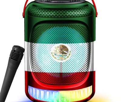 MPD8182 Max Power Fiesta Portable BT FM 8-inch Karaoke Speaker & Mic For Discount