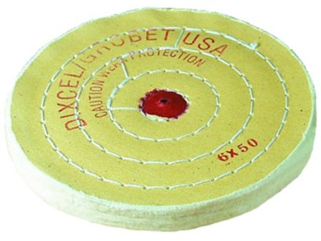 142896 Yellow Treated Buff 6 Inch 60 Plys 4 Stitch Sale