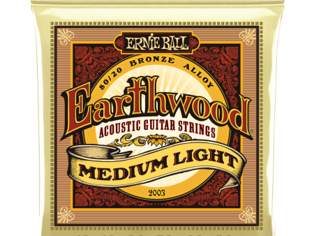 2003 Ernie Ball Earthwood Guitar Strings Medium Light Online now