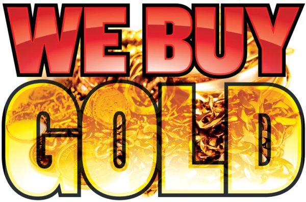 00816-0003 We Buy Gold Poster 12in x 18in Synapse Hot on Sale