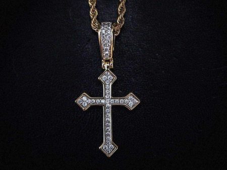 Solid Gold Iced Celtic Cross Online Hot Sale