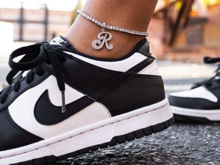 Diamond Script Font Anklet Online now