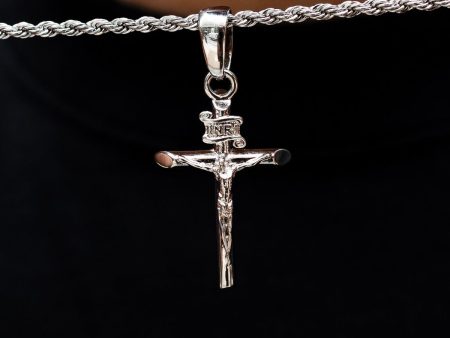 Crucifix in White Gold Online Sale