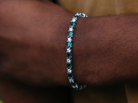 Emerald Baguette Tennis Bracelet Online Sale