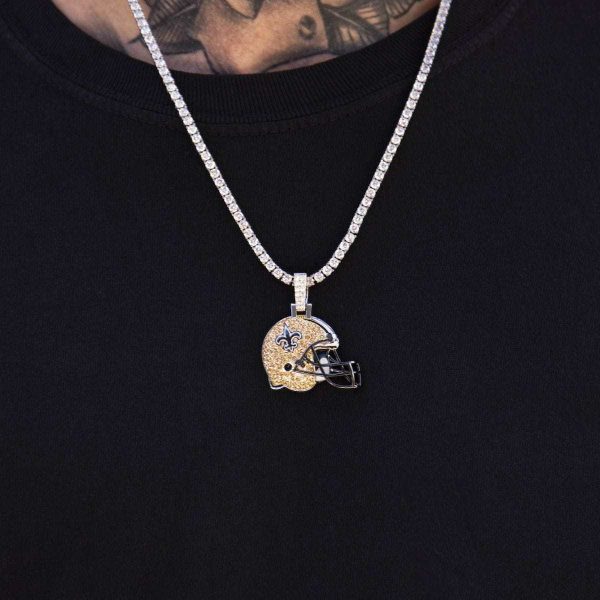 New Orleans Saints Official NFL Helmet Pendant Online Hot Sale