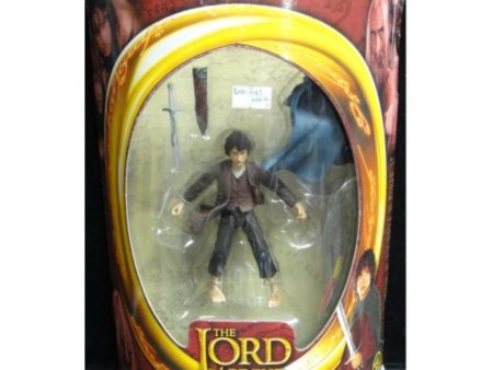 TOY BIZ 81167 魔戒首部曲 魔戒現身 佛羅多巴金斯 伊力查活 THE LORD OF THE RINGS THE FELLOWSHIP OF THE RING ELVEN CLOAKED FRODO WITH STING SWORD ELIJAH WOOD (LOTR) b641644 For Sale