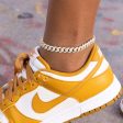 Iced Cuban Anklet in Yellow Gold - 8.5mm Discount