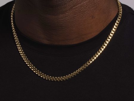 Solid Gold Miami Cuban Link Chain (5mm) Online Hot Sale