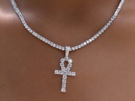 Ankh Cross in White Gold Sale