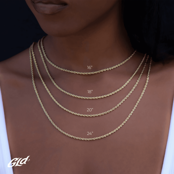 Solid Gold Rope Chain (4mm) Fashion