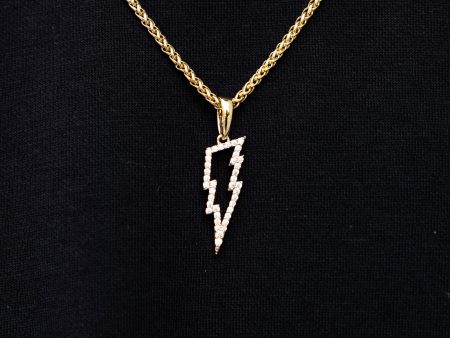 Micro Iced Lightning Bolt + Palm Chain Set Sale