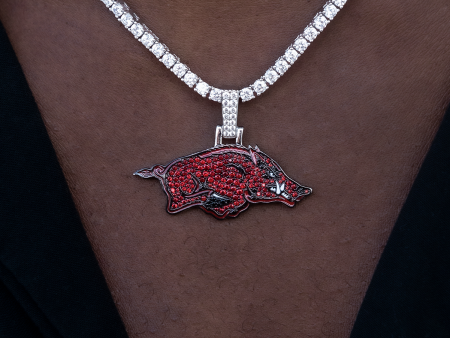 Arkansas Razorbacks Official NCAA Logo Pendant Online Sale