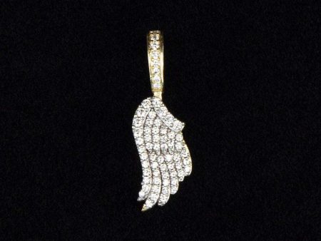 18k Vermeil Micro Angel Wing Pendant Online Sale