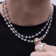 GLD Star Link Chain in White Gold Online Sale