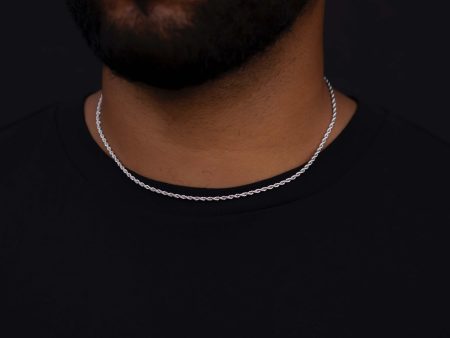 Solid White Gold Rope Chain (2mm) Online