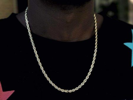 18k Vermeil Rope Chain (4mm) Hot on Sale