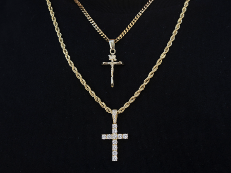 Cross Set in Yellow Gold Sale