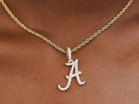 Alabama Crimson Tide Official NCAA Micro Logo Pendant - Yellow Gold Online Sale