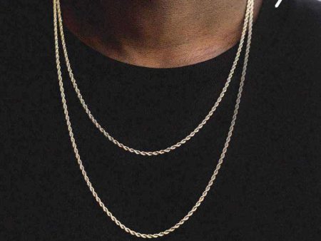 18k Vermeil Rope Chain - 2mm Discount