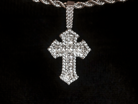 Diamond Gothic Cross Pendant Online Sale