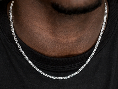 Diamond Mixed Oval Cut Tennis Chain- 3mm Online