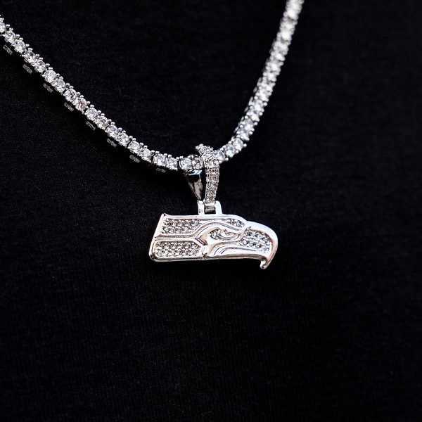 Seattle Seahawks Official NFL Micro Logo Pendant For Cheap