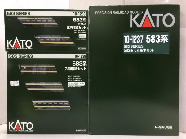 ***HOLD***KATO N-GAUGE 10-1237 10-1238 10-1239 583系 PRECISION RAILROAD MODELS (66270 66271 66272) (PIU500) Online