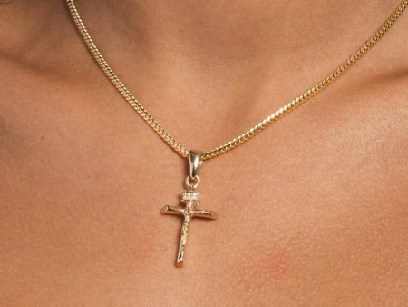 Solid Gold Crucifix For Discount