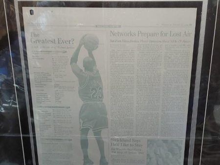 美國1999年1月13號體育新聞報紙電板 米高佐敦michael Jordan sport news NBA Online now