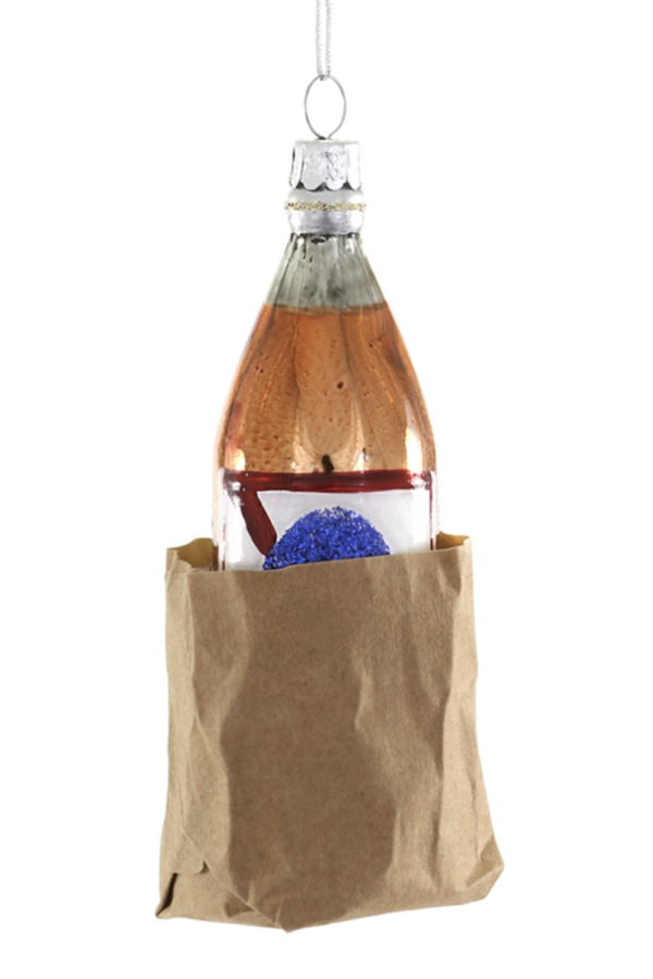 Glass Ornament - Beer in a Bag Online Hot Sale