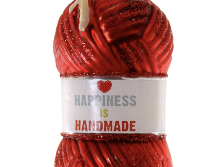 Glass Ornament - Happiness is Handmade For Discount