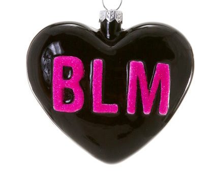 Glass Ornament - BLM Black Lives Matter Pink on Sale