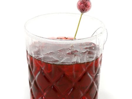 Glass Ornament - Cranberry Cocktail Sale