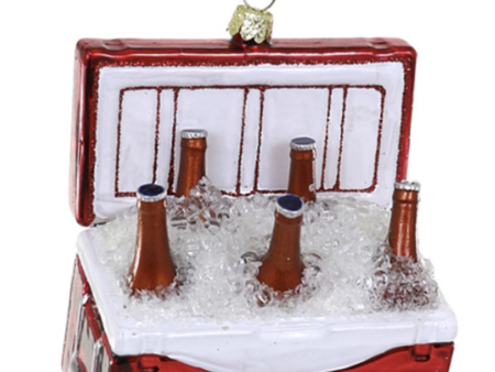 Glass Ornament - Cooler of Beer on Sale