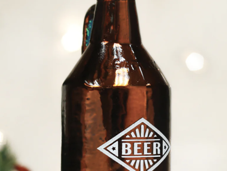 Glass Ornament - Beer Growler Online now