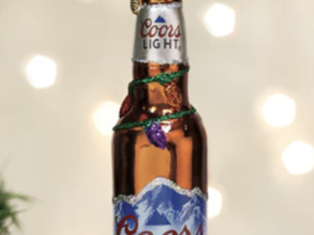 Glass Ornament - Holiday Coors Light Bottle Beer For Sale