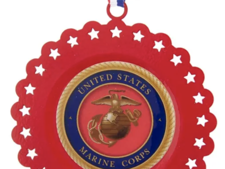 SIDEWALK SALE ITEM - Metal Ornament - U.S. Marine Corps Cheap