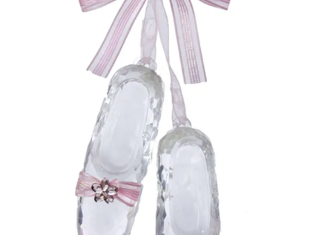 Acrylic Ornament - Ballet Shoes with Bow For Sale