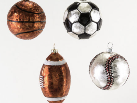 Glass Ornament - Big Kid Sports Ball Cheap